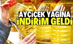 Ayçiçek Yağında Büyük İndirim! 5 Litre Ayçiçek Yağı 230 TL'ye Düştü..